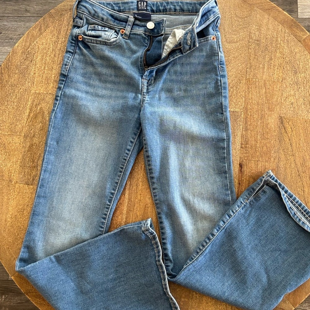 Gap 70's Mid rise flare leg jeans Kid's S 12